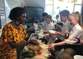 Wellbeing Week, Patti, Adding Spice to our Year 6 Dishes, June 2019
