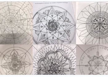 Mandala Patterns in Year 5 Art