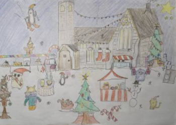 Christmas Card Design Competition - Harpenden Academy winners