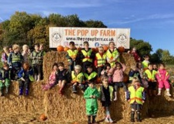 Reception Class visit Pop Up Pumpkin Patch