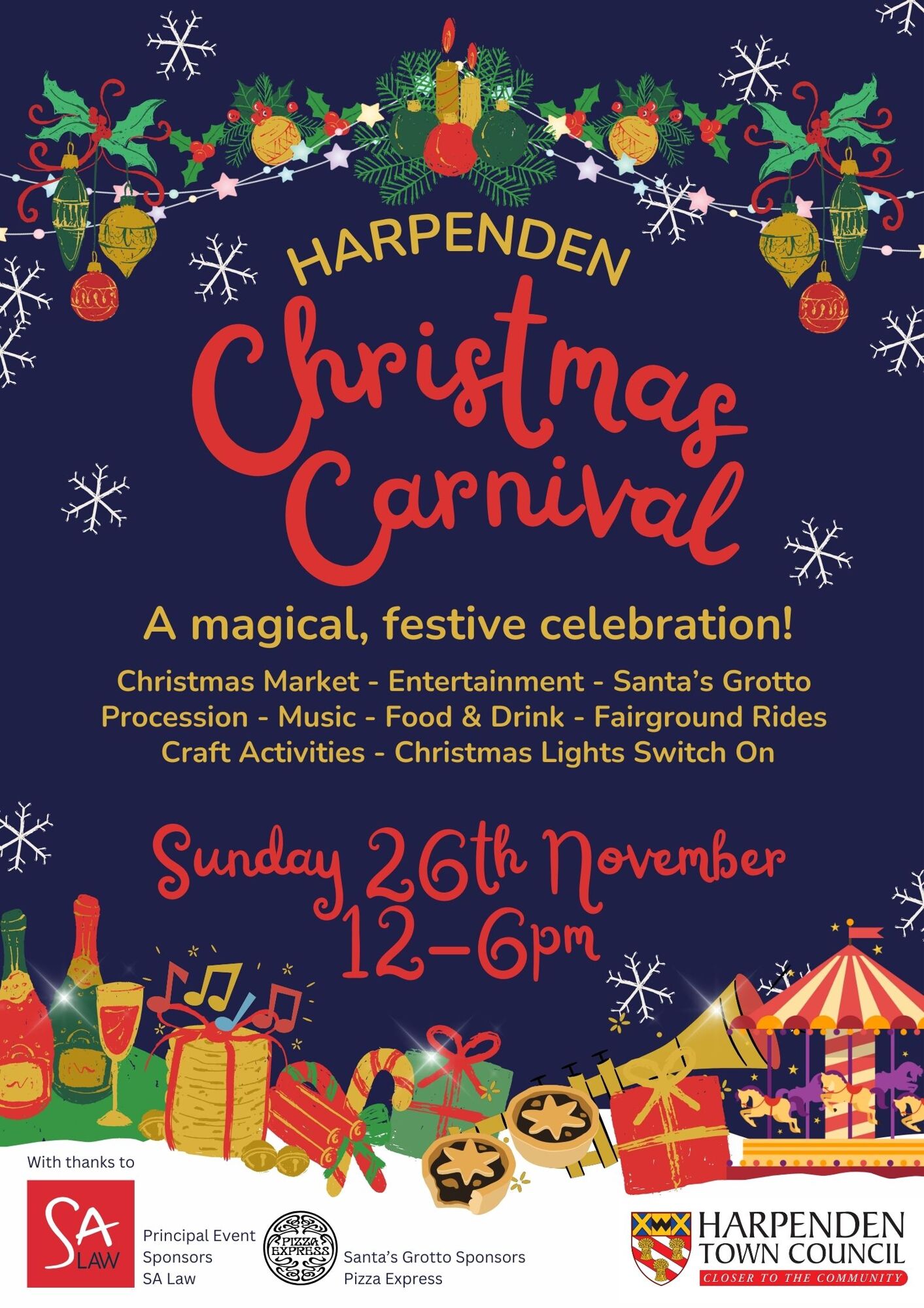 Harpenden Christmas Carnival poster