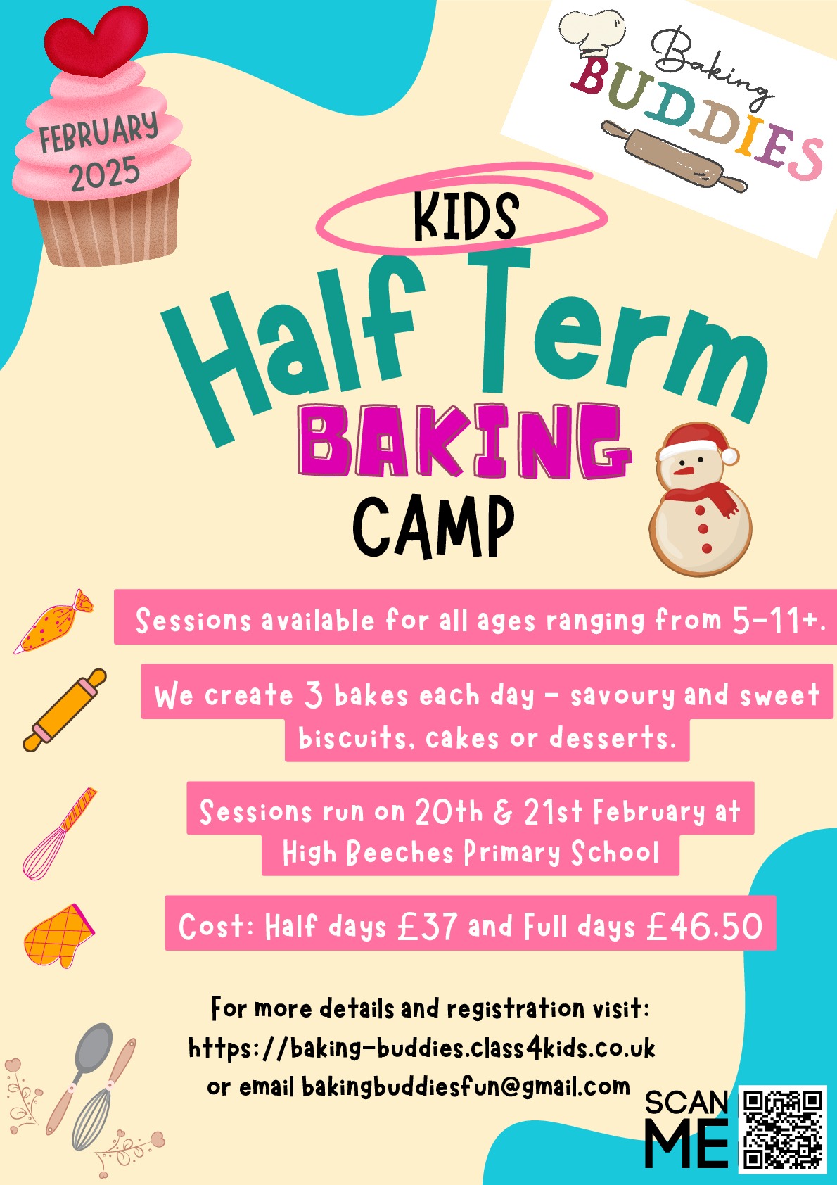 Feb half term Holiday Camp flyer