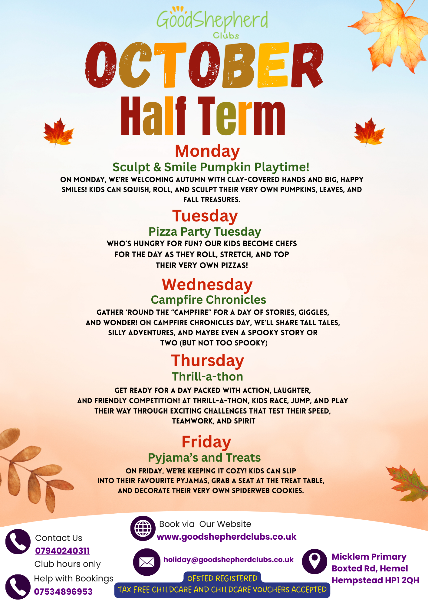 Half Term Activities!